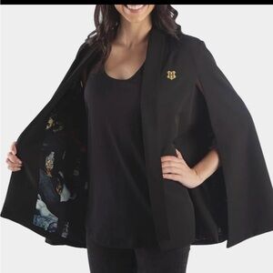 Harry Potter Hogwarts Magical Creatures Cape Blazer Womens‎ XXL Black